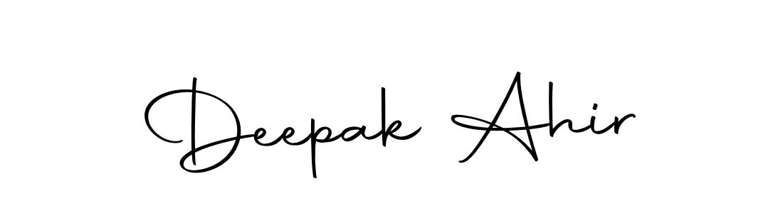 Create a beautiful signature design for name Deepak Ahir. With this signature (Autography-DOLnW) fonts, you can make a handwritten signature for free. Deepak Ahir signature style 10 images and pictures png