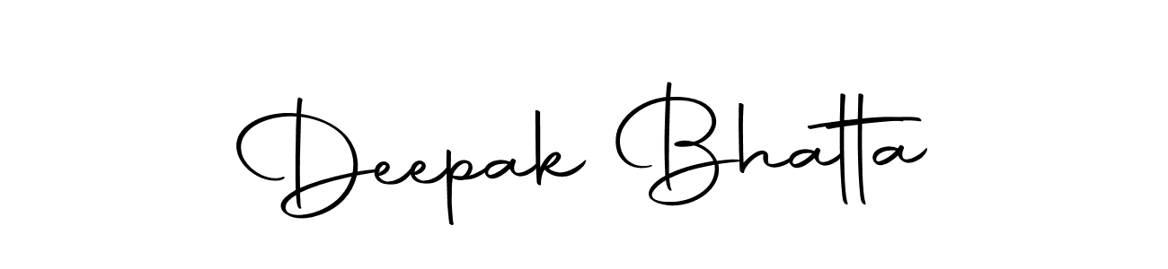 How to make Deepak Bhatta name signature. Use Autography-DOLnW style for creating short signs online. This is the latest handwritten sign. Deepak Bhatta signature style 10 images and pictures png