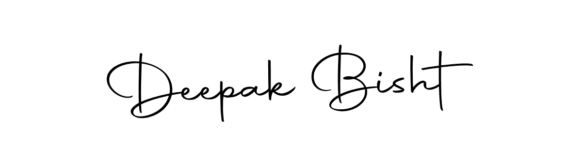 How to make Deepak Bisht name signature. Use Autography-DOLnW style for creating short signs online. This is the latest handwritten sign. Deepak Bisht signature style 10 images and pictures png