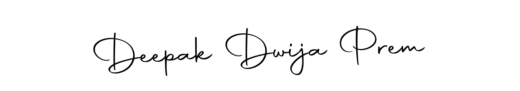 How to make Deepak Dwija Prem name signature. Use Autography-DOLnW style for creating short signs online. This is the latest handwritten sign. Deepak Dwija Prem signature style 10 images and pictures png