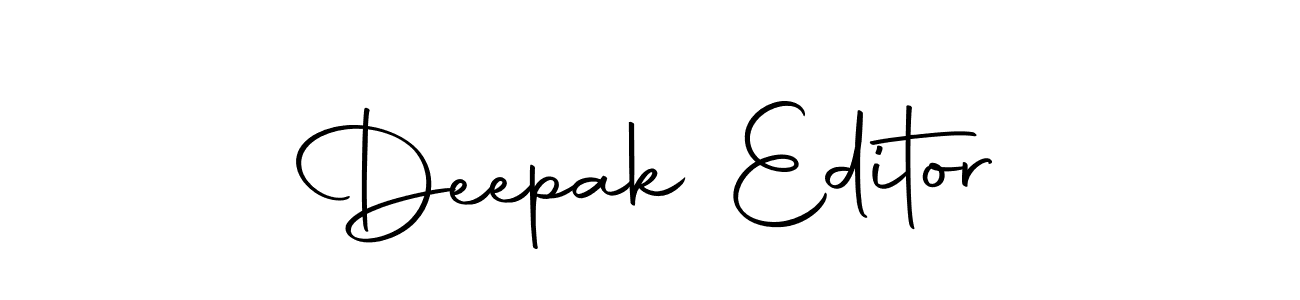 The best way (Autography-DOLnW) to make a short signature is to pick only two or three words in your name. The name Deepak Editor include a total of six letters. For converting this name. Deepak Editor signature style 10 images and pictures png