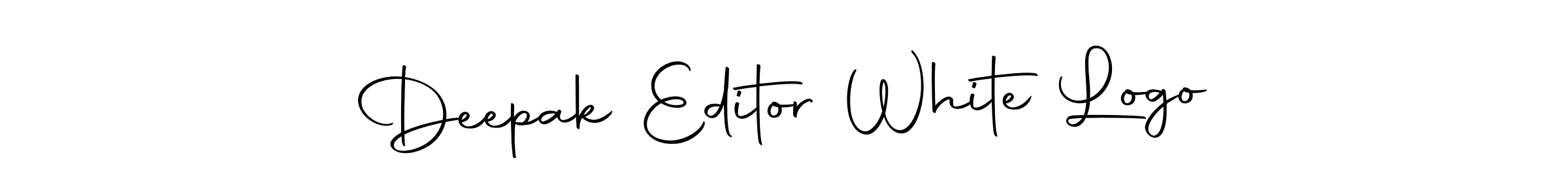 How to make Deepak Editor White Logo name signature. Use Autography-DOLnW style for creating short signs online. This is the latest handwritten sign. Deepak Editor White Logo signature style 10 images and pictures png