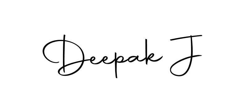 Use a signature maker to create a handwritten signature online. With this signature software, you can design (Autography-DOLnW) your own signature for name Deepak J. Deepak J signature style 10 images and pictures png