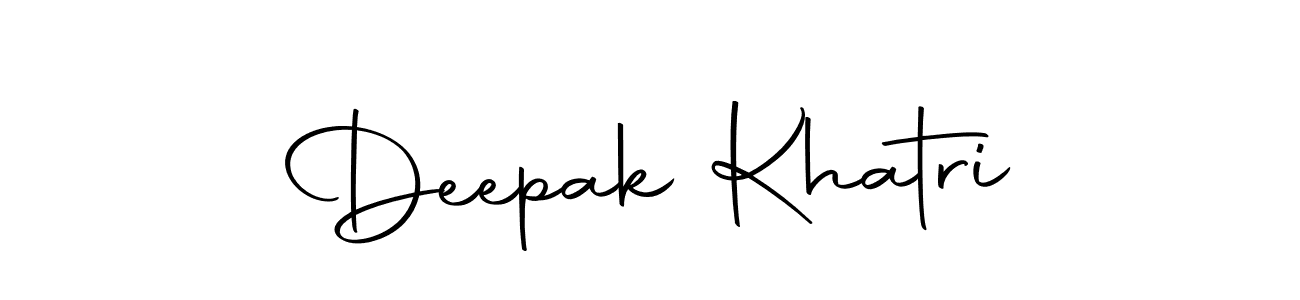 Create a beautiful signature design for name Deepak Khatri. With this signature (Autography-DOLnW) fonts, you can make a handwritten signature for free. Deepak Khatri signature style 10 images and pictures png