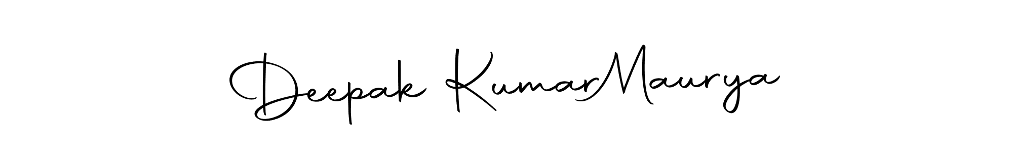 Design your own signature with our free online signature maker. With this signature software, you can create a handwritten (Autography-DOLnW) signature for name Deepak Kumar  Maurya. Deepak Kumar  Maurya signature style 10 images and pictures png