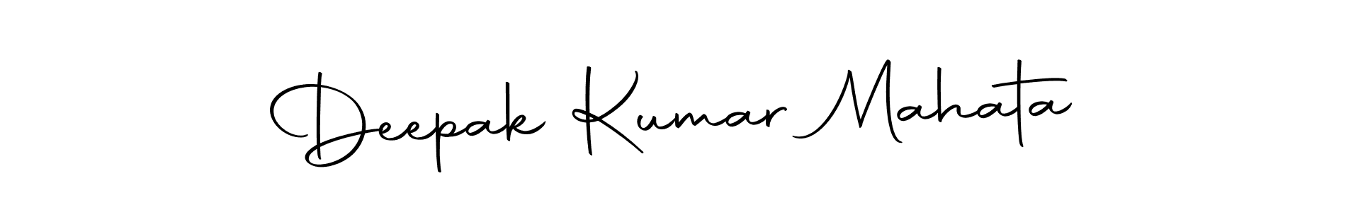 Make a beautiful signature design for name Deepak Kumar Mahata. With this signature (Autography-DOLnW) style, you can create a handwritten signature for free. Deepak Kumar Mahata signature style 10 images and pictures png
