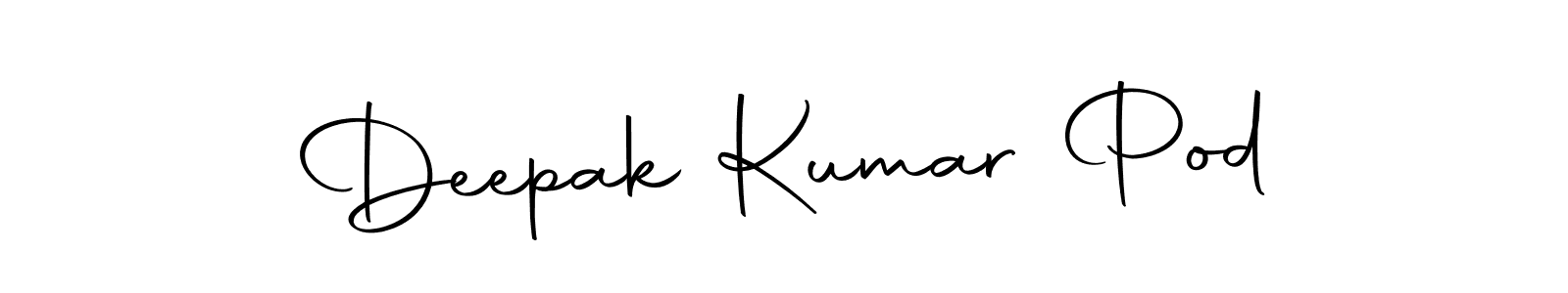 Also we have Deepak Kumar Pod name is the best signature style. Create professional handwritten signature collection using Autography-DOLnW autograph style. Deepak Kumar Pod signature style 10 images and pictures png