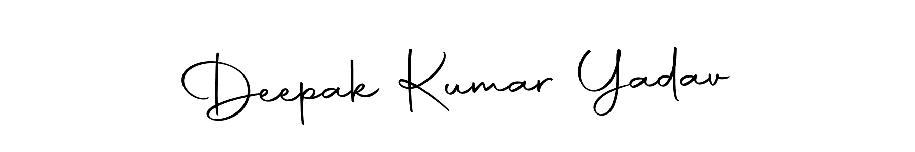 Create a beautiful signature design for name Deepak Kumar Yadav. With this signature (Autography-DOLnW) fonts, you can make a handwritten signature for free. Deepak Kumar Yadav signature style 10 images and pictures png