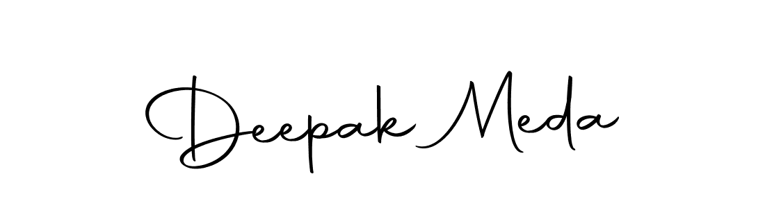Create a beautiful signature design for name Deepak Meda. With this signature (Autography-DOLnW) fonts, you can make a handwritten signature for free. Deepak Meda signature style 10 images and pictures png