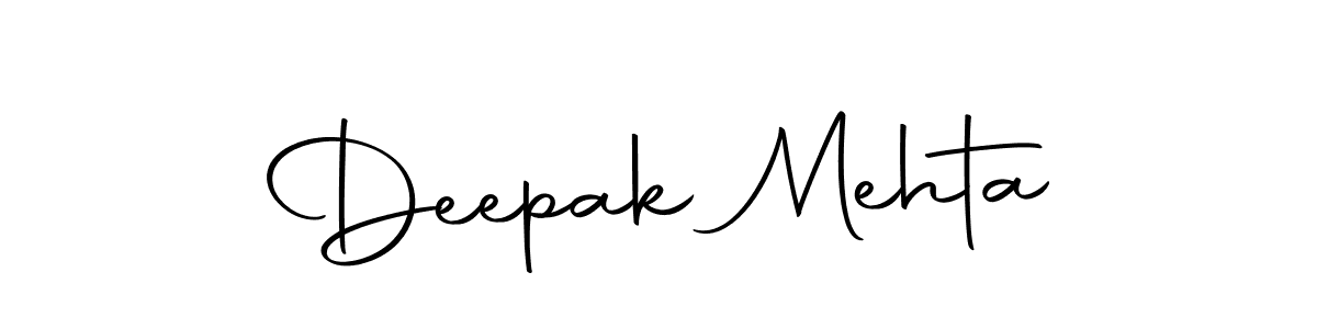 Design your own signature with our free online signature maker. With this signature software, you can create a handwritten (Autography-DOLnW) signature for name Deepak Mehta. Deepak Mehta signature style 10 images and pictures png