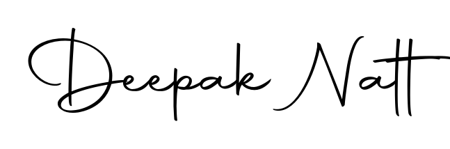 Use a signature maker to create a handwritten signature online. With this signature software, you can design (Autography-DOLnW) your own signature for name Deepak Natt. Deepak Natt signature style 10 images and pictures png