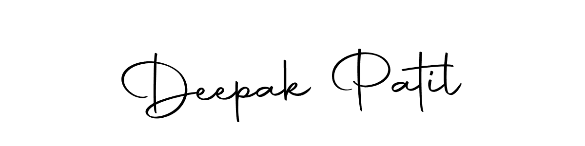 How to make Deepak Patil name signature. Use Autography-DOLnW style for creating short signs online. This is the latest handwritten sign. Deepak Patil signature style 10 images and pictures png