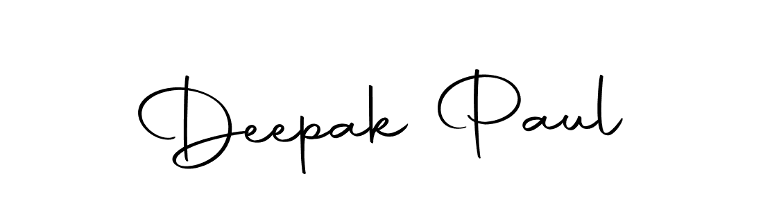 Design your own signature with our free online signature maker. With this signature software, you can create a handwritten (Autography-DOLnW) signature for name Deepak Paul. Deepak Paul signature style 10 images and pictures png