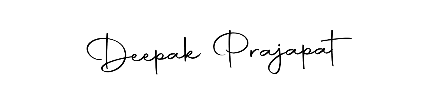 How to make Deepak Prajapat name signature. Use Autography-DOLnW style for creating short signs online. This is the latest handwritten sign. Deepak Prajapat signature style 10 images and pictures png