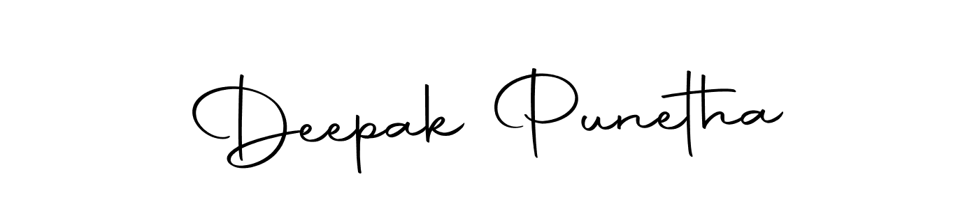 Deepak Punetha stylish signature style. Best Handwritten Sign (Autography-DOLnW) for my name. Handwritten Signature Collection Ideas for my name Deepak Punetha. Deepak Punetha signature style 10 images and pictures png