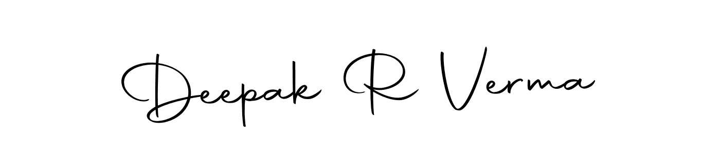 How to make Deepak R Verma name signature. Use Autography-DOLnW style for creating short signs online. This is the latest handwritten sign. Deepak R Verma signature style 10 images and pictures png