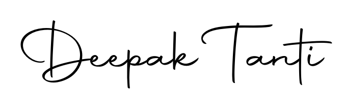 Upgrade your professional image with Deepak Tanti signature created with Autography-DOLnW font. Fast, free, and watermark-free download. Deepak Tanti signature style 10 images and pictures png
