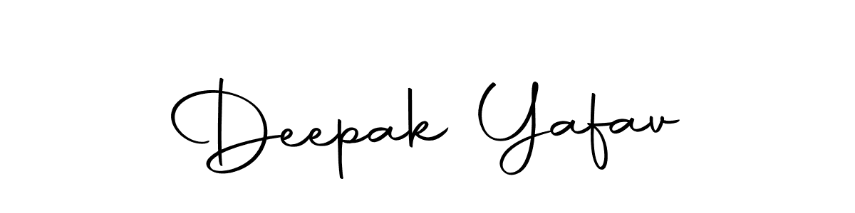 How to make Deepak Yafav name signature. Use Autography-DOLnW style for creating short signs online. This is the latest handwritten sign. Deepak Yafav signature style 10 images and pictures png