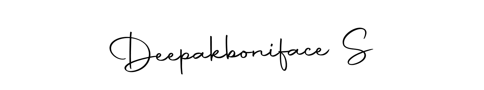 Also we have Deepakboniface S name is the best signature style. Create professional handwritten signature collection using Autography-DOLnW autograph style. Deepakboniface S signature style 10 images and pictures png