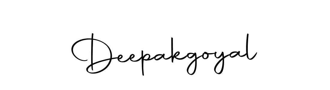 How to make Deepakgoyal name signature. Use Autography-DOLnW style for creating short signs online. This is the latest handwritten sign. Deepakgoyal signature style 10 images and pictures png