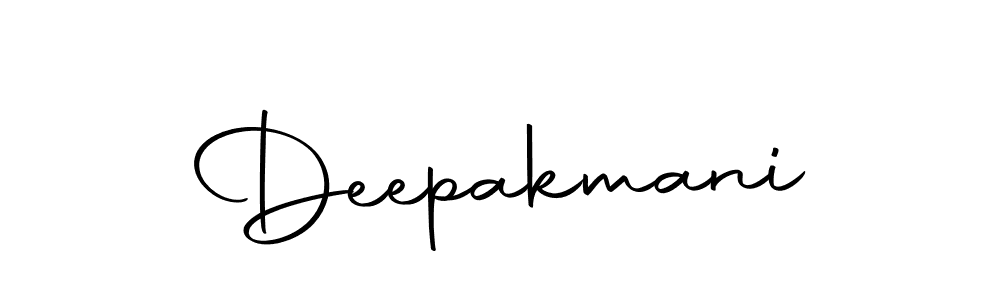 Use a signature maker to create a handwritten signature online. With this signature software, you can design (Autography-DOLnW) your own signature for name Deepakmani. Deepakmani signature style 10 images and pictures png