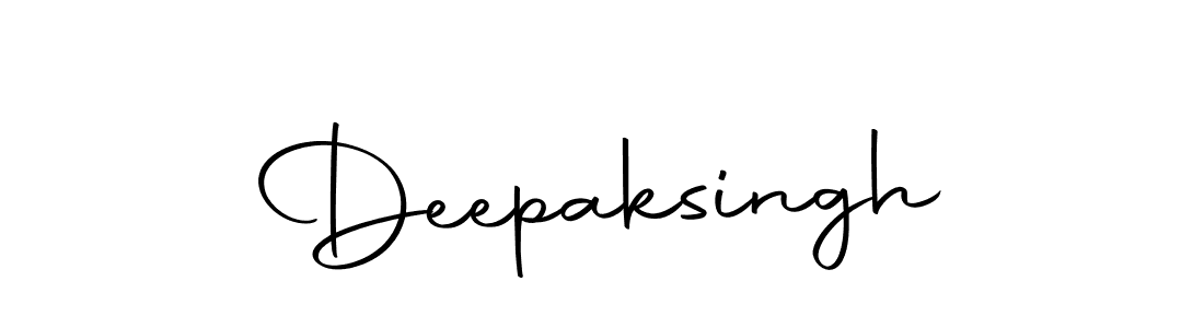 Design your own signature with our free online signature maker. With this signature software, you can create a handwritten (Autography-DOLnW) signature for name Deepaksingh. Deepaksingh signature style 10 images and pictures png