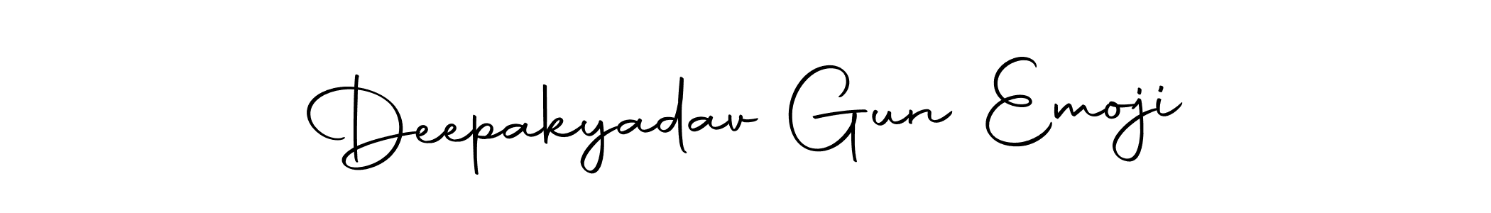 Make a beautiful signature design for name Deepakyadav Gun Emoji. Use this online signature maker to create a handwritten signature for free. Deepakyadav Gun Emoji signature style 10 images and pictures png