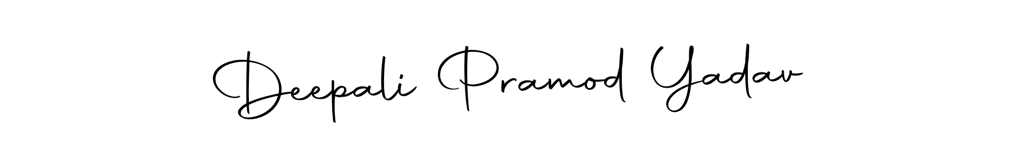 Design your own signature with our free online signature maker. With this signature software, you can create a handwritten (Autography-DOLnW) signature for name Deepali Pramod Yadav. Deepali Pramod Yadav signature style 10 images and pictures png