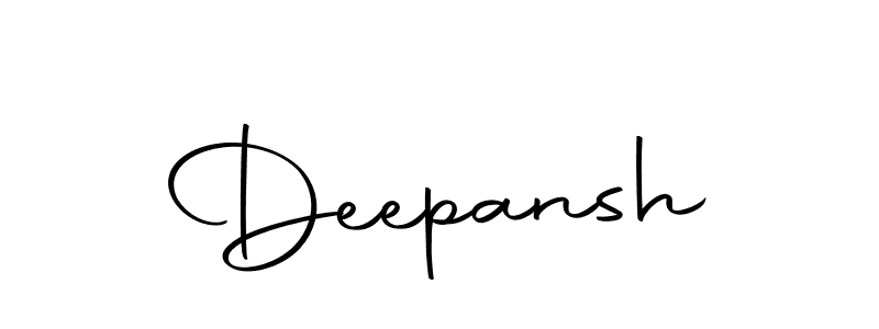 Design your own signature with our free online signature maker. With this signature software, you can create a handwritten (Autography-DOLnW) signature for name Deepansh. Deepansh signature style 10 images and pictures png