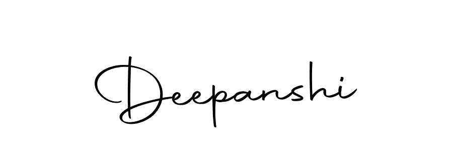 Use a signature maker to create a handwritten signature online. With this signature software, you can design (Autography-DOLnW) your own signature for name Deepanshi. Deepanshi signature style 10 images and pictures png