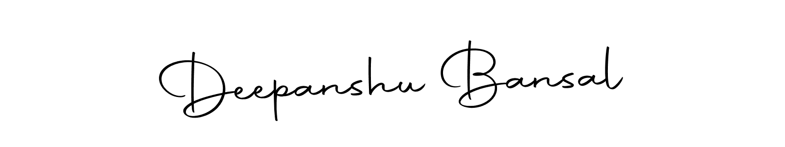 Design your own signature with our free online signature maker. With this signature software, you can create a handwritten (Autography-DOLnW) signature for name Deepanshu Bansal. Deepanshu Bansal signature style 10 images and pictures png