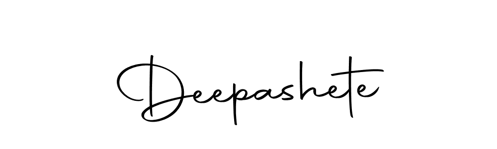 Design your own signature with our free online signature maker. With this signature software, you can create a handwritten (Autography-DOLnW) signature for name Deepashete. Deepashete signature style 10 images and pictures png