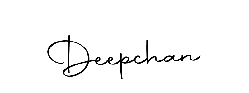 Design your own signature with our free online signature maker. With this signature software, you can create a handwritten (Autography-DOLnW) signature for name Deepchan. Deepchan signature style 10 images and pictures png