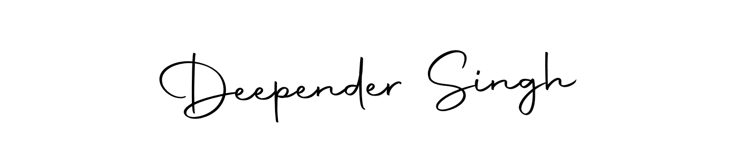 Design your own signature with our free online signature maker. With this signature software, you can create a handwritten (Autography-DOLnW) signature for name Deepender Singh. Deepender Singh signature style 10 images and pictures png