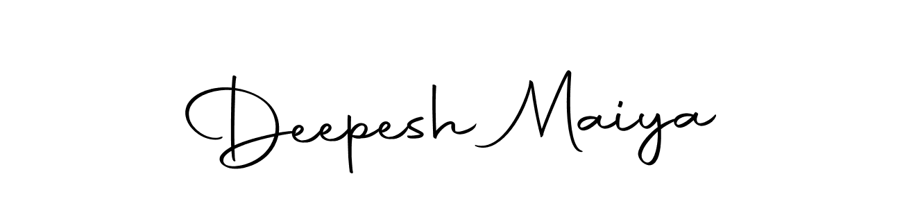 The best way (Autography-DOLnW) to make a short signature is to pick only two or three words in your name. The name Deepesh Maiya include a total of six letters. For converting this name. Deepesh Maiya signature style 10 images and pictures png
