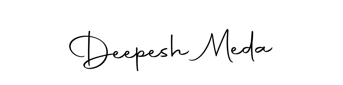 Deepesh Meda stylish signature style. Best Handwritten Sign (Autography-DOLnW) for my name. Handwritten Signature Collection Ideas for my name Deepesh Meda. Deepesh Meda signature style 10 images and pictures png