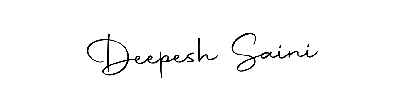 Create a beautiful signature design for name Deepesh Saini. With this signature (Autography-DOLnW) fonts, you can make a handwritten signature for free. Deepesh Saini signature style 10 images and pictures png