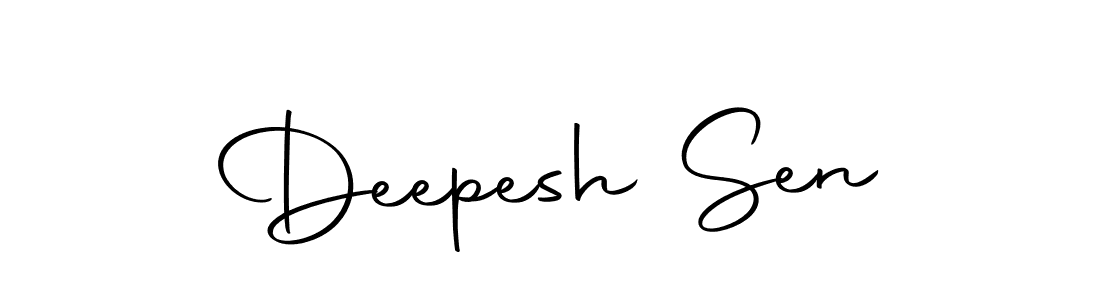 Design your own signature with our free online signature maker. With this signature software, you can create a handwritten (Autography-DOLnW) signature for name Deepesh Sen. Deepesh Sen signature style 10 images and pictures png