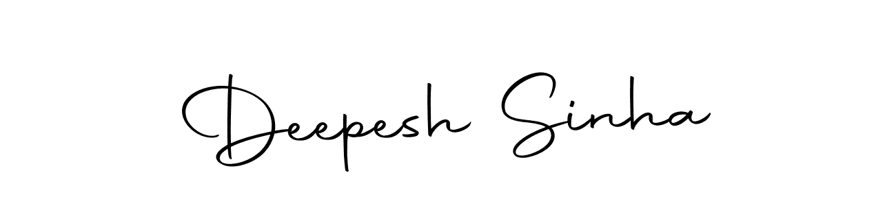 Create a beautiful signature design for name Deepesh Sinha. With this signature (Autography-DOLnW) fonts, you can make a handwritten signature for free. Deepesh Sinha signature style 10 images and pictures png