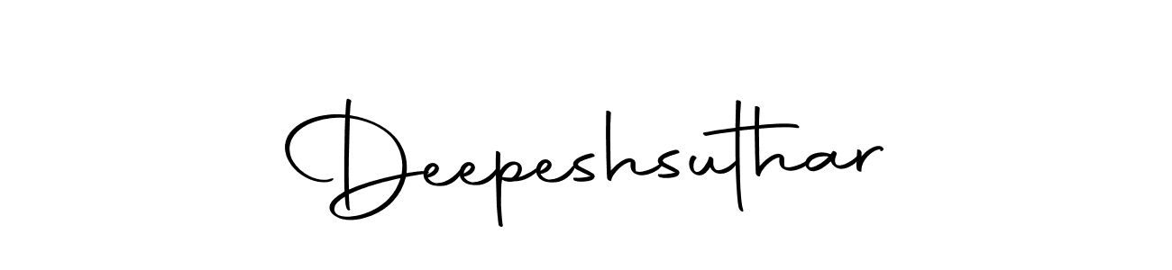 Use a signature maker to create a handwritten signature online. With this signature software, you can design (Autography-DOLnW) your own signature for name Deepeshsuthar. Deepeshsuthar signature style 10 images and pictures png