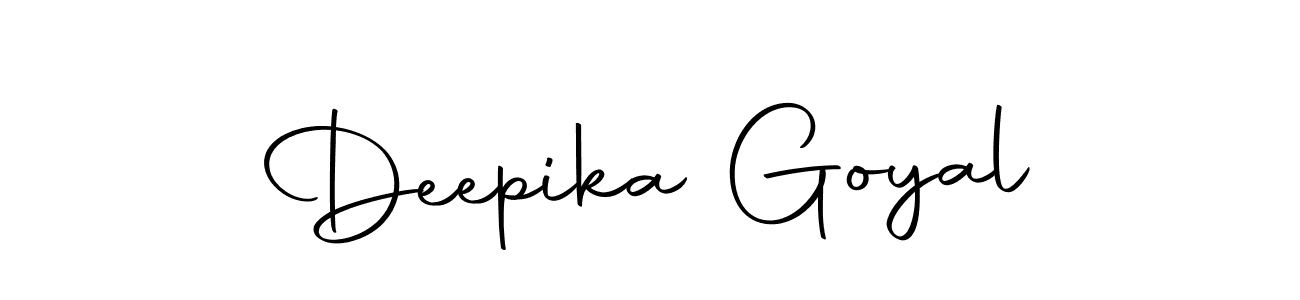 How to make Deepika Goyal name signature. Use Autography-DOLnW style for creating short signs online. This is the latest handwritten sign. Deepika Goyal signature style 10 images and pictures png