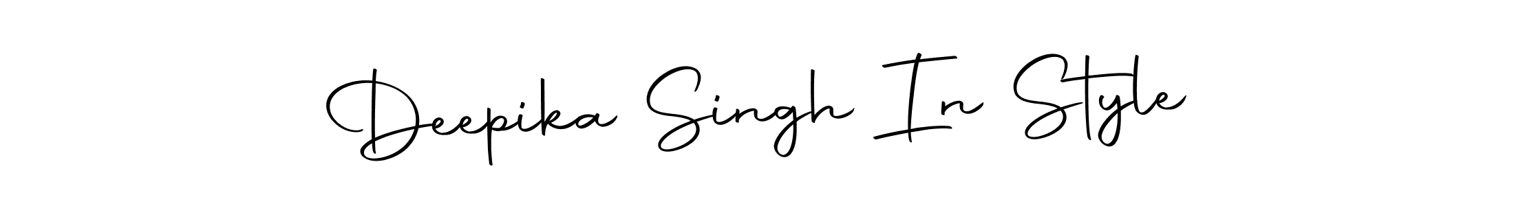 Design your own signature with our free online signature maker. With this signature software, you can create a handwritten (Autography-DOLnW) signature for name Deepika Singh In Style. Deepika Singh In Style signature style 10 images and pictures png