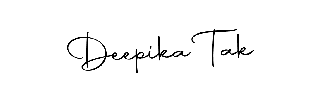 Make a beautiful signature design for name Deepika Tak. With this signature (Autography-DOLnW) style, you can create a handwritten signature for free. Deepika Tak signature style 10 images and pictures png