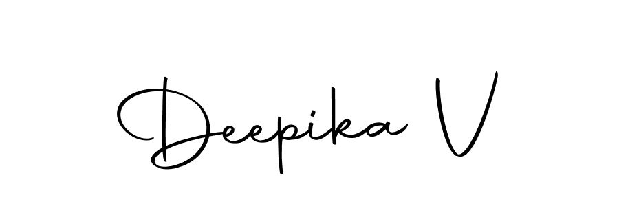 Make a beautiful signature design for name Deepika V. With this signature (Autography-DOLnW) style, you can create a handwritten signature for free. Deepika V signature style 10 images and pictures png