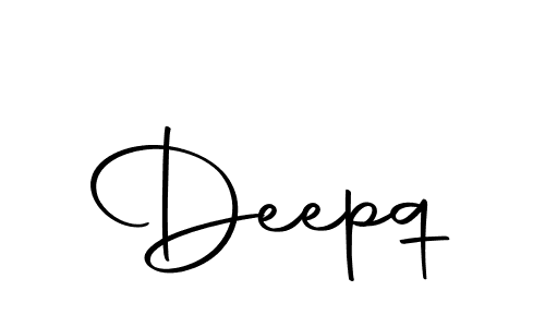 Create a beautiful signature design for name Deepq. With this signature (Autography-DOLnW) fonts, you can make a handwritten signature for free. Deepq signature style 10 images and pictures png