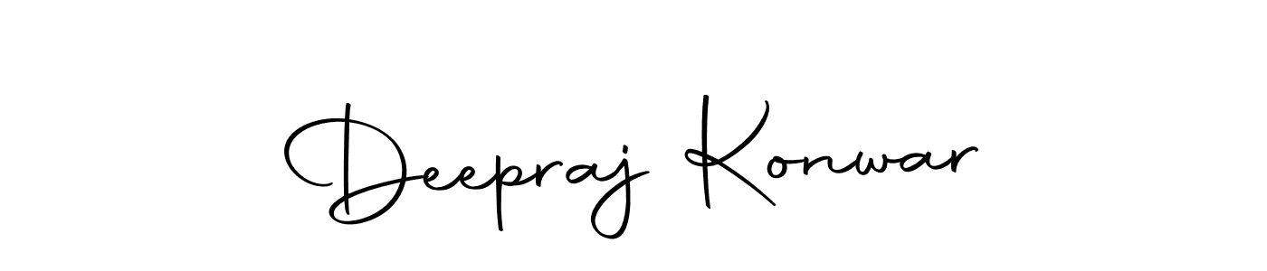How to make Deepraj Konwar name signature. Use Autography-DOLnW style for creating short signs online. This is the latest handwritten sign. Deepraj Konwar signature style 10 images and pictures png