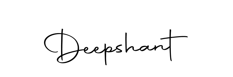 Use a signature maker to create a handwritten signature online. With this signature software, you can design (Autography-DOLnW) your own signature for name Deepshant. Deepshant signature style 10 images and pictures png
