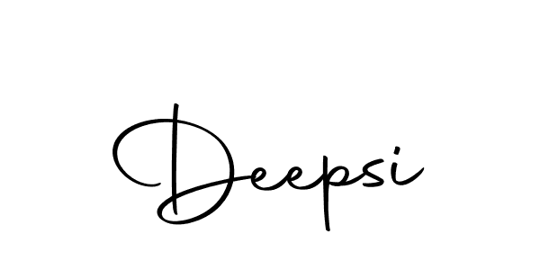 Create a beautiful signature design for name Deepsi. With this signature (Autography-DOLnW) fonts, you can make a handwritten signature for free. Deepsi signature style 10 images and pictures png