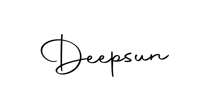 How to make Deepsun signature? Autography-DOLnW is a professional autograph style. Create handwritten signature for Deepsun name. Deepsun signature style 10 images and pictures png