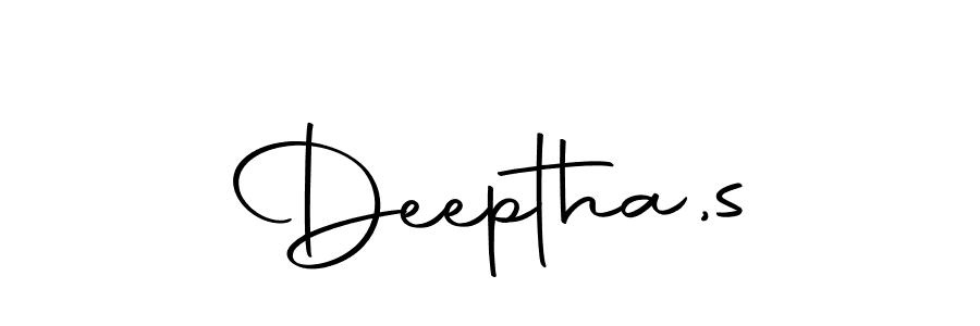 Make a beautiful signature design for name Deeptha,s. With this signature (Autography-DOLnW) style, you can create a handwritten signature for free. Deeptha,s signature style 10 images and pictures png